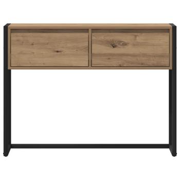 Beistelltisch mit Speicher Kunsthandwerk Eiche 100 x 36 x 75 cm