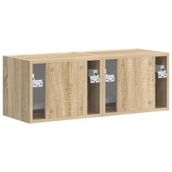 TV-Wandschrank 2 pcs Sonoma 60 x 31 x 29,5 cm Holzwerkstoff