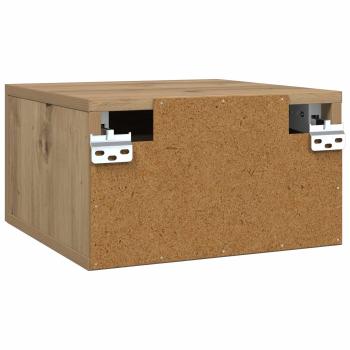 Nachttisch Kunsthandwerk Eiche 35 x 35 x 20 cm Holzwerkstoff