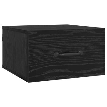 Nachttisch Schwarz Eichen-Optik 35 x 35 x 20 cm Holzwerkstoff