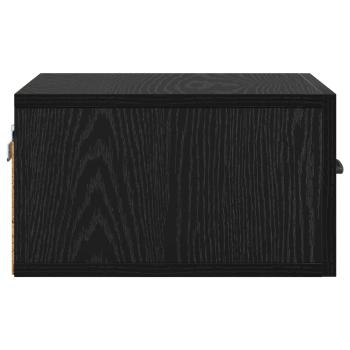 Nachttisch Schwarz Eichen-Optik 35 x 35 x 20 cm Holzwerkstoff