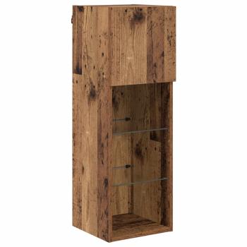 TV-Wandregale 4 pcs Artisan-Eiche 40 x 30 x 30 cm Holzwerkstoff