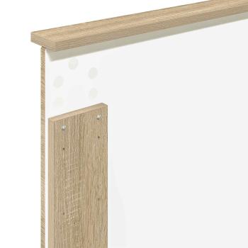 ARDEBO.de - Aufbewahrungsbett Sonoma-Eiche 90 x 200 cm Holzwerkstoff