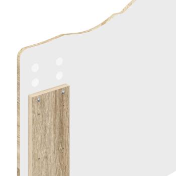 Bettrahmen mit Kopfteil Sonoma-Eiche 90 x 190 cm Holzwerkstoff