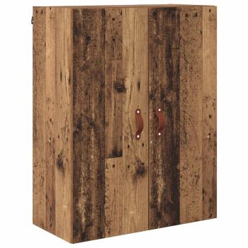Highboard Wandmontiert Altholz 69,5 x 34 x 180 cm Holzwerkstoff