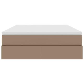 Aufbewahrungsbett mit Matratze Cappuccino 140 x 200 cm