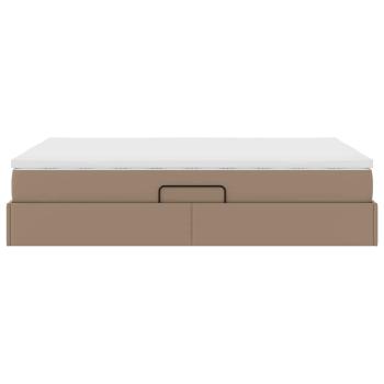 Aufbewahrungsbett mit Matratze Cappuccino 140 x 200 cm