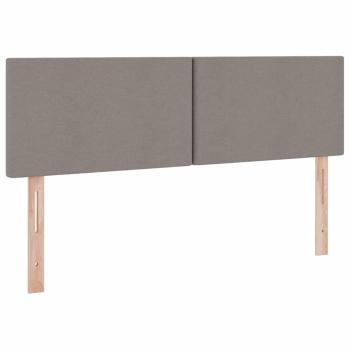 Aufbewahrungsbett mit Matratze Taupe 140 x 200 cm Holzwerkstoff