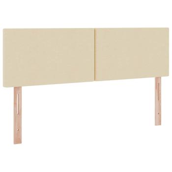 Aufbewahrungsbett mit Matratze Creme 140 x 200 cm Holzwerkstoff