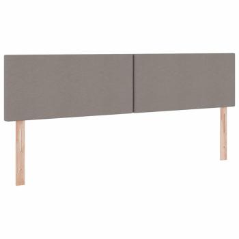 Aufbewahrungsbett mit Matratze Taupe 180 x 200 cm Holzwerkstoff