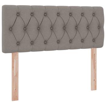 Aufbewahrungsbett mit Matratze Taupe 120 x 200 cm Holzwerkstoff