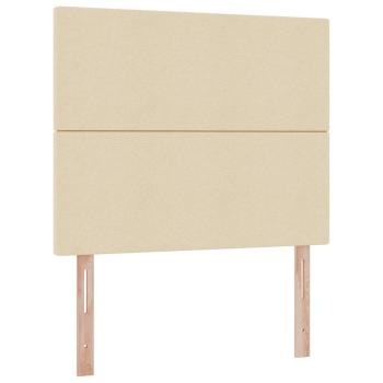 Aufbewahrungsbett mit Matratze Creme 120 x 200 cm Kunstleder