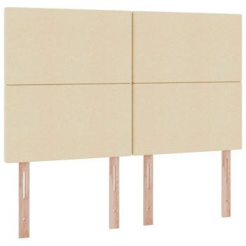 Aufbewahrungsbett mit Matratze Creme 140 x 200 cm Kunstleder