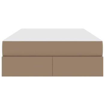 Aufbewahrungsbett mit Matratze Cappuccino 120 x 200 cm