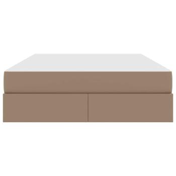 Aufbewahrungsbett mit Matratze Cappuccino 140 x 200 cm