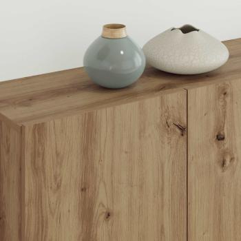 TV-Schränk Wandmontiert 4 pcs Artisan-Eiche Holzwerkstoff