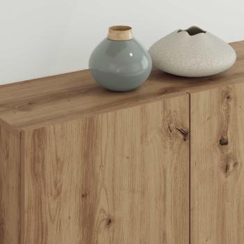 TV-Wandmöbel Wandmontiert 5 pcs Artisan-Eiche Holzwerkstoff