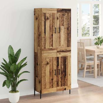 Highboard 2 pcs Altholz Holzwerkstoff