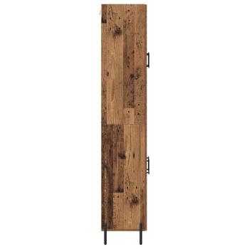 Highboard 2 pcs Altholz Holzwerkstoff