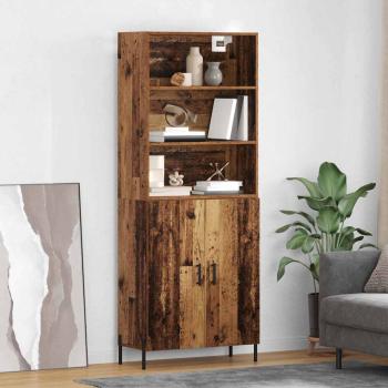 ARDEBO.de - Highboard Altholz 69,5 x 32,5 x 180 cm Holzwerkstoff