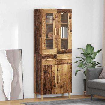 ARDEBO.de - Highboard Altholz 69,5 x 34 x 180 cm Holzwerkstoff