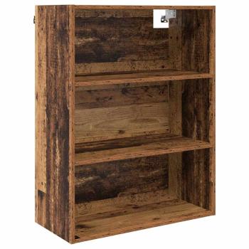 Highboard Altholz 69,5 x 34 x 180 cm Engineered Wood und Glas