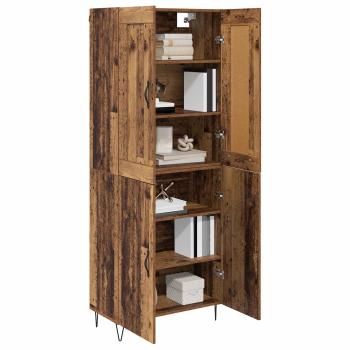 Highboard Altholz 69,5 x 34 x 180 cm Holzwerkstoff
