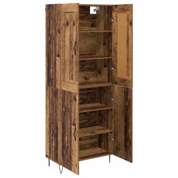 Highboard Altholz 69,5 x 34 x 180 cm Holzwerkstoff