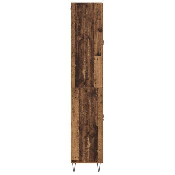 Highboard Altholz 69,5 x 34 x 180 cm Holzwerkstoff