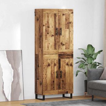 ARDEBO.de - Highboard 2 pcs Altholz Engineered Wood und Glas