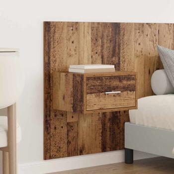Kopfteil mit Schrank mit Schubladen 3 pcs Altholz Holzwerkstoff