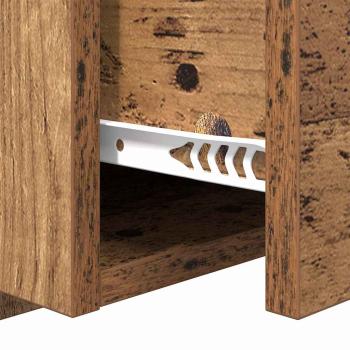 Kopfteil mit Schrank mit Schubladen 3 pcs Altholz Holzwerkstoff