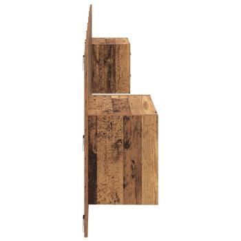 Kopfteil mit Schrank 3 Stk. Altholz Holzwerkstoff