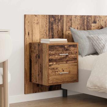 Kopfteil mit Schrank mit Schubladen 3 pcs Altholz Holzwerkstoff