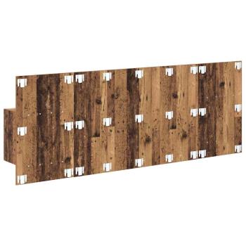 Kopfteil mit Schrank mit Schubladen 3 pcs Altholz Holzwerkstoff