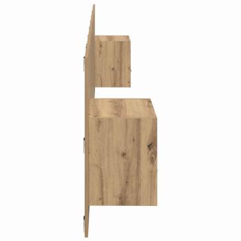 Kopfteil mit Schrank 3 pcs Artisan-Eiche Holzwerkstoff