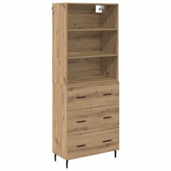 Highboard mit Schubladen Artisan-Eiche 69,5 x 34 x 180 cm