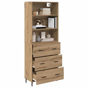 Highboard mit Schubladen Artisan-Eiche 69,5 x 34 x 180 cm