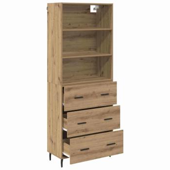 Highboard mit Schubladen Artisan-Eiche 69,5 x 34 x 180 cm