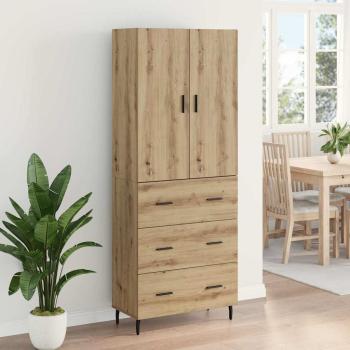 Highboard mit Schubladen Artisan-Eiche 69,5 x 34 x 180 cm