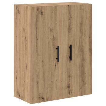 Highboard 2 pcs Artisan-Eiche Engineered Wood und Glas