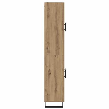 Highboard 2 pcs Artisan-Eiche Engineered Wood und Glas
