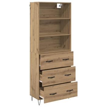 Highboard Artisan-Eiche 69,5 x 32,5 x 180 cm Holzwerkstoff