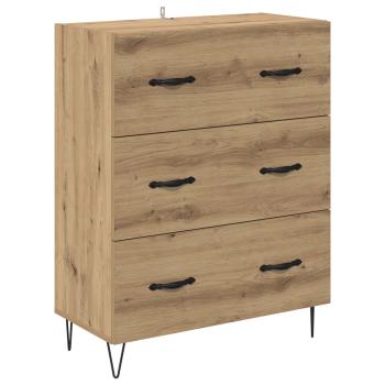 Highboard Artisan-Eiche 69,5 x 32,5 x 180 cm Holzwerkstoff