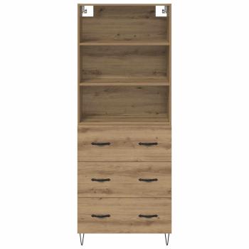 Highboard Artisan-Eiche 69,5 x 32,5 x 180 cm Holzwerkstoff