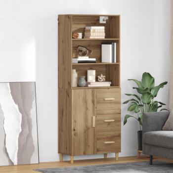 ARDEBO.de - Highboard Artisan-Eiche 69,5 x 32,5 x 180 cm Holzwerkstoff