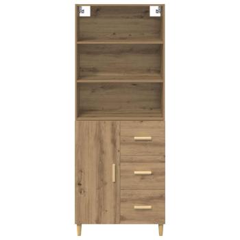 Highboard Artisan-Eiche 69,5 x 32,5 x 180 cm Holzwerkstoff