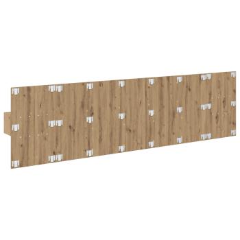 Kopfteil mit Schrank 3 Stk. Artisan-Eiche Holzwerkstoff
