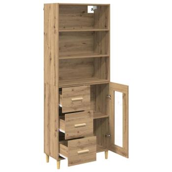 Highboard Artisan-Eiche 69,5 x 32,5 x 180 cm Holzwerkstoff