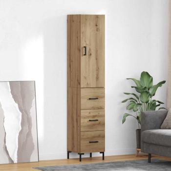 ARDEBO.de - Highboard Artisan-Eiche 69,5 x 34 x 180 cm Holzwerkstoff
